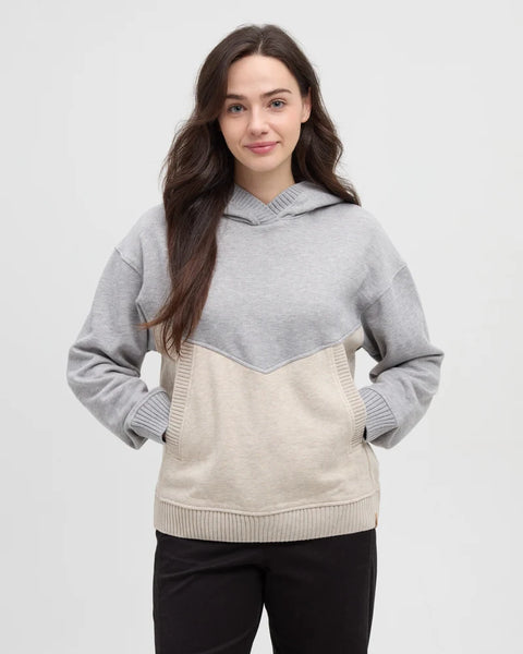 Foster Hoodie - Harbour Grey & Pale Oak Heather
