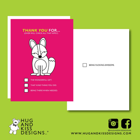Thank You For | Greeting Card - The Local Space