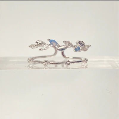 The Jazzy Owl Soft Halo Adjustable Ring - Gold or Silver Plated - The Local Space