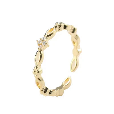 Starlace Adjustable Ring - 925 Silver or Gold Plated