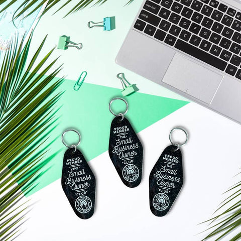 The Playful Pineapple Small Business Owner Club Motel Keychain - The Local Space