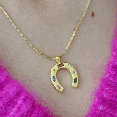 Horseshoe Confetti Necklace - The Local Space