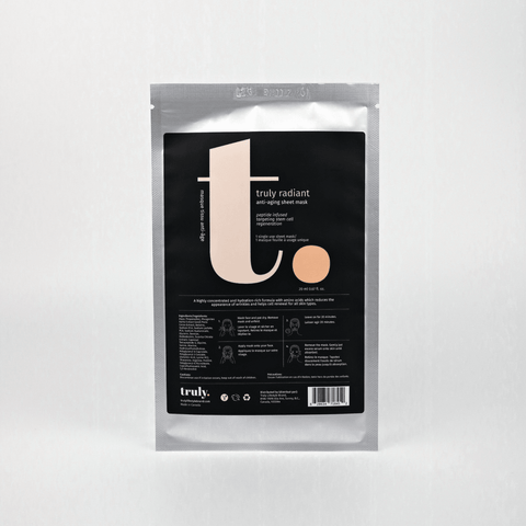 Truly Radiant Anti - Aging Sheet Mask - The Local Space