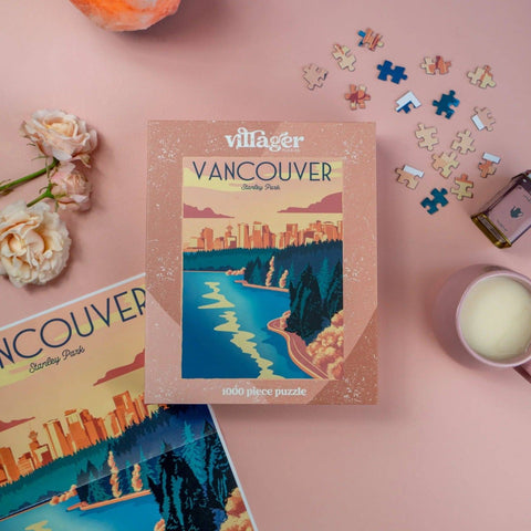 Vancouver Sunset 1000 - Piece Skyline Puzzle - The Local Space