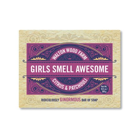 Walton Wood Farm Corp. Girls Smell Awesome Citrus & Patchouli Bar Soap - The Local Space