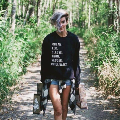 West Coast Wild Child Chilliwack Mountain Range Crewneck Sweatshirt - The Local Space