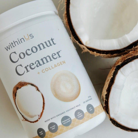 withinUs Coconut Creamer + TruMarine® Collagen – Dairy - Free Collagen Coffee Booster - The Local Space