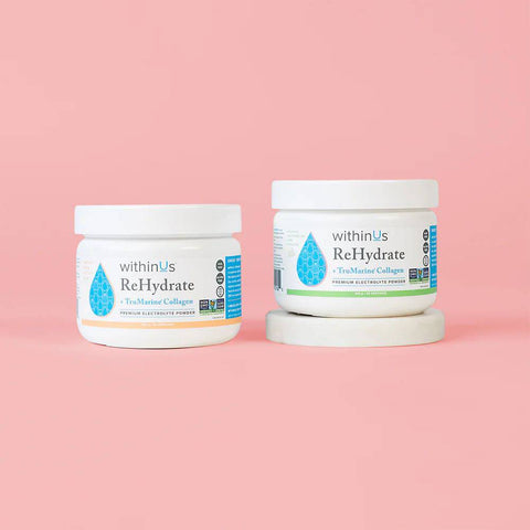 withinUs ReHydrate + TruMarine® Collagen – Premium Electrolyte Powder - The Local Space