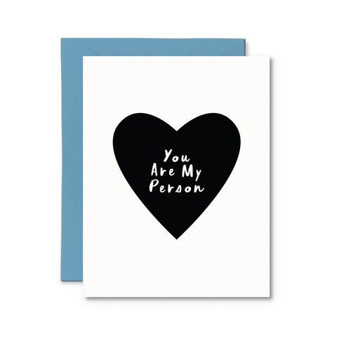 Pretty By Her You Are My Person greeting card love card - The Local Space