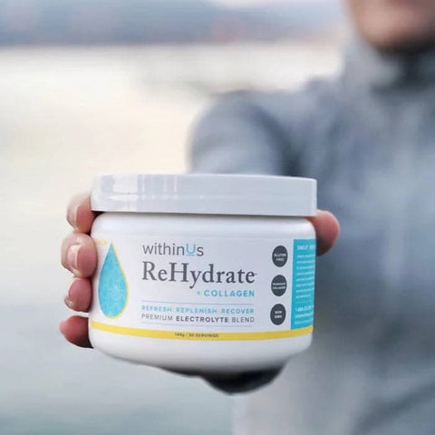 withinUs ReHydrate + TruMarine® Collagen – Premium Electrolyte Powder - The Local Space