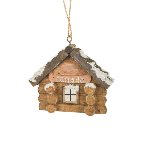 Umber Canada Log Cabin Ornament - The Local Space