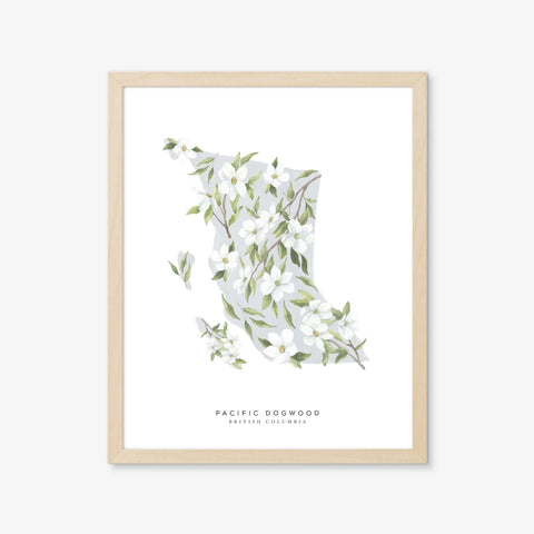 Natasha Vanderburg Co. | British Columbia Dogwood Art Print, The Local Space, Local Canadian Brands