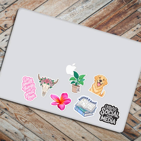 Booked And Busy - Waterproof Vinyl Sticker 