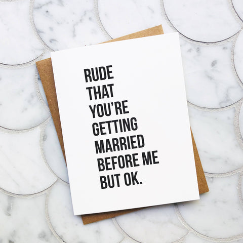 Rude But Ok | Greeting Card