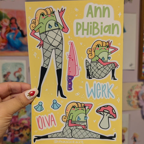 Ann Phibian | Sticker Sheet