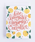 Pedaller Designs | Love Laughter and Happily Ever After Greeting Card | The Local Space, Local Canadian Brands