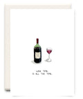 Inkwell Cards - Wine Time - Everyday Greeting Card - The Local Space