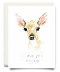 Inkwell Cards | Love You Deerly Greeting Card, The Local Space, Local Canadian Brands