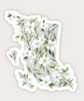 Natasha Vanderburg Co. | British Columbia Pacific Dogwood Sticker, The Local Space, Local Canadian Brands