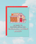 Gingerbread Housing Market | Greeting Card - The Local Space