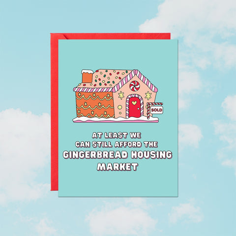 Gingerbread Housing Market | Greeting Card - The Local Space