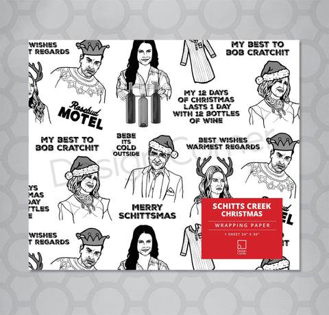 Schitt's Creek Christmas Gift Wrap - The Local Space