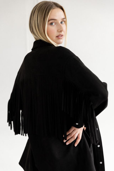 Fringe Jacket - Black
