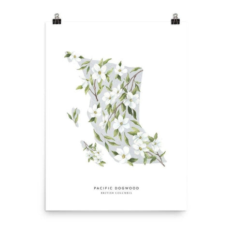 Natasha Vanderburg Co. | British Columbia Dogwood Art Print, The Local Space, Local Canadian Brands