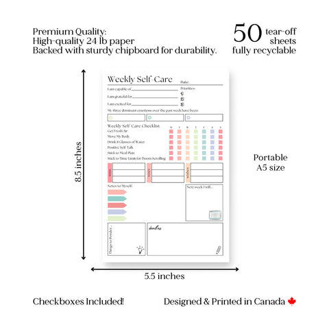 Weekly Self-Care Planner