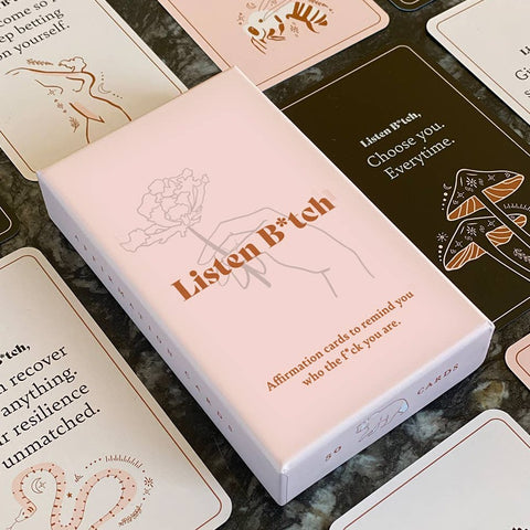 Listen Bitch | Affirmations Cards, The Local Space, Local Canadian Brands