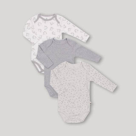 Snugabye Dream 3PK Long Sleeve Bodysuit Unisex