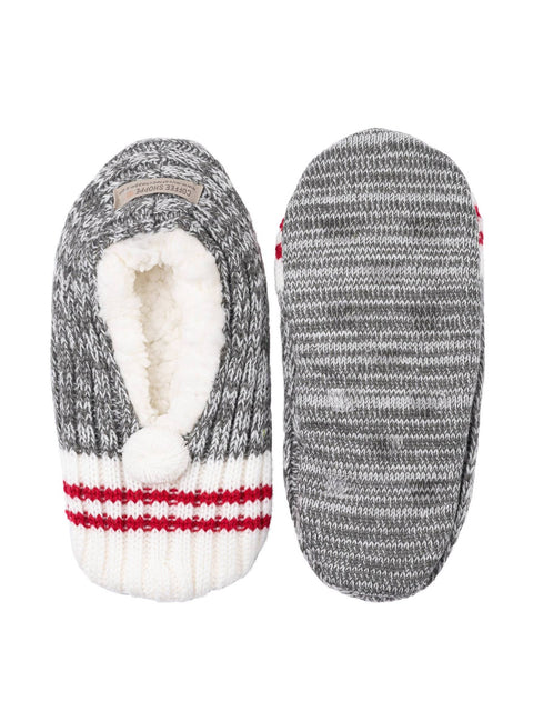 Canadiana Plush Pom-Pom Slippers