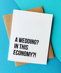 Top Hat and Monocle | Wedding in This Economy Greeting Card, The Local Space, Local Canadian Brands