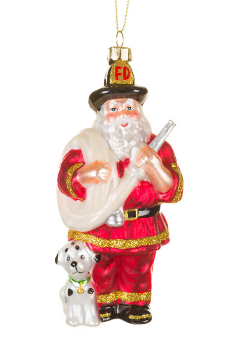 Fireman Santa Ornament - The Local Space