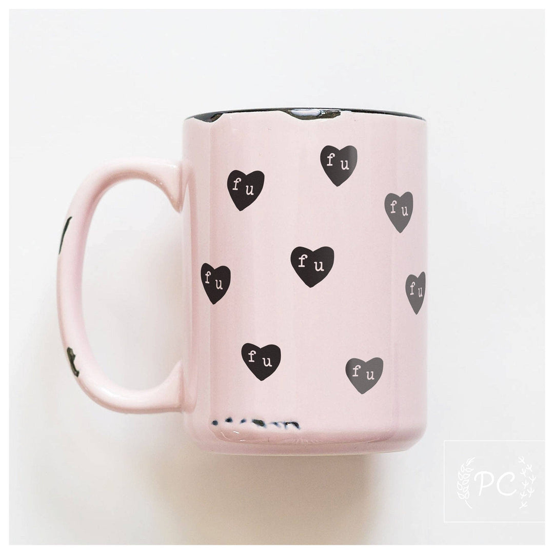 Prairie Chick Prints - Fu hearts | ceramic mug - The Local Space