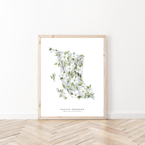 Natasha Vanderburg Co. | British Columbia Dogwood Art Print, The Local Space, Local Canadian Brands