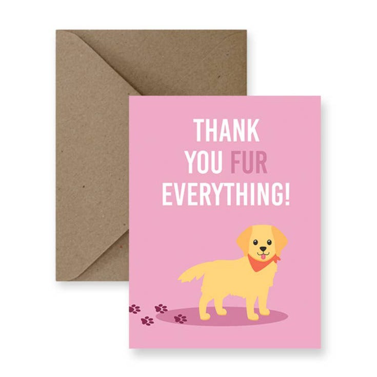 IMPAPER | Thank You Fur Everything Greeting Card, The Local Space, Local Canadian Brands