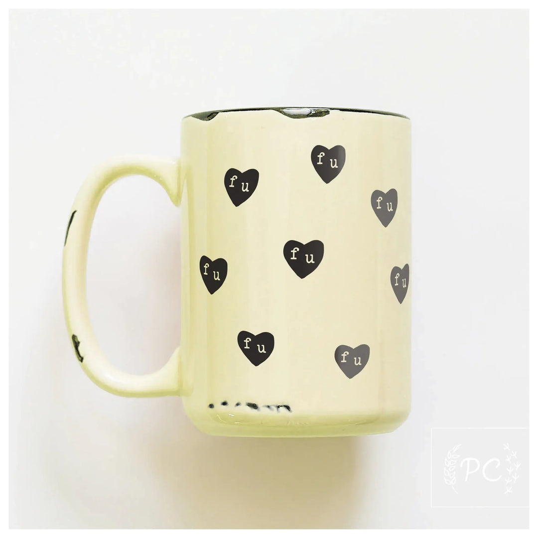 Prairie Chick Prints - Fu hearts | ceramic mug - The Local Space