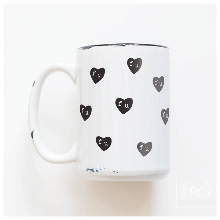 Prairie Chick Prints - Fu hearts | ceramic mug - The Local Space