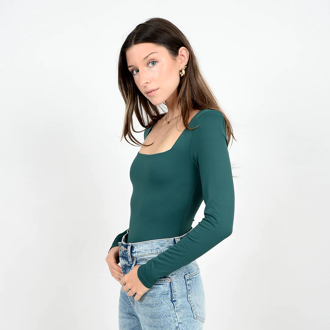 Stacy Square Neck Bodysuit (SALE) - The Local Space