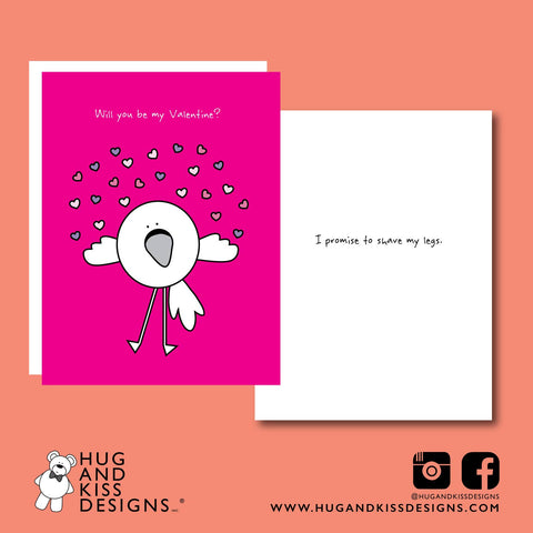 Sexy Leg Hair | Greeting Card