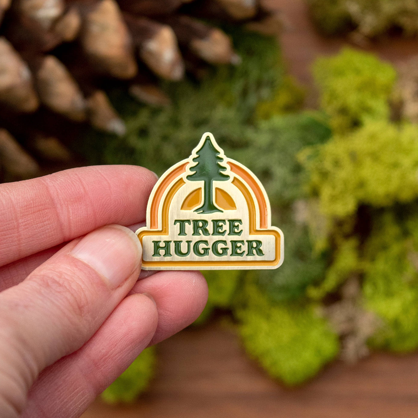 Amanda Weedmark | Tree Hugger Enamel Pin, The Local Space, Local Canadian Brands