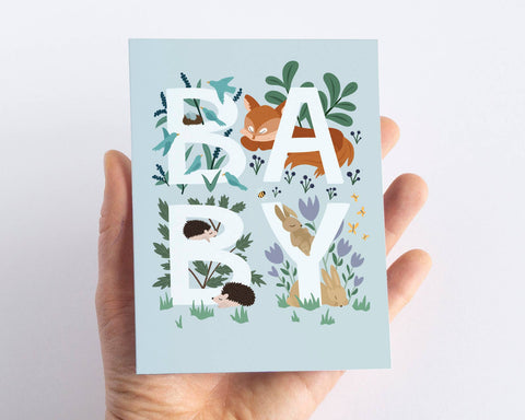 Woodland Baby Shower | Greeting Card