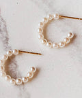 Minimalist Pearl Hoop - The Local Space