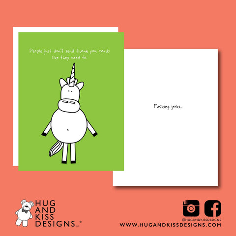 From Us Fuckers | Greeting Card