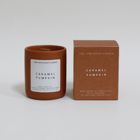 Caramel Pumpkin - Wood Wick Soy Candle