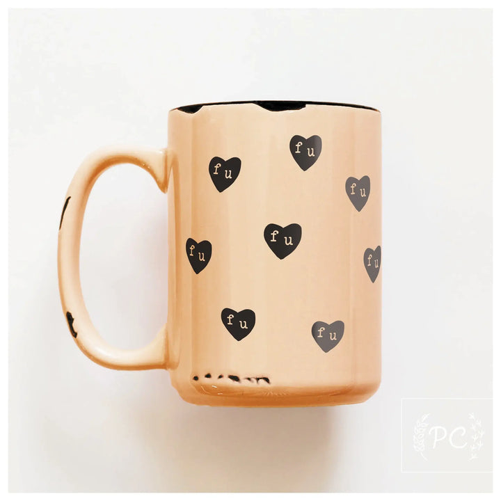 Prairie Chick Prints - Fu hearts | ceramic mug - The Local Space