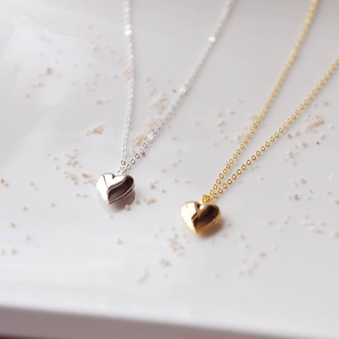 Silver Heart Locket Necklace - The Local Space