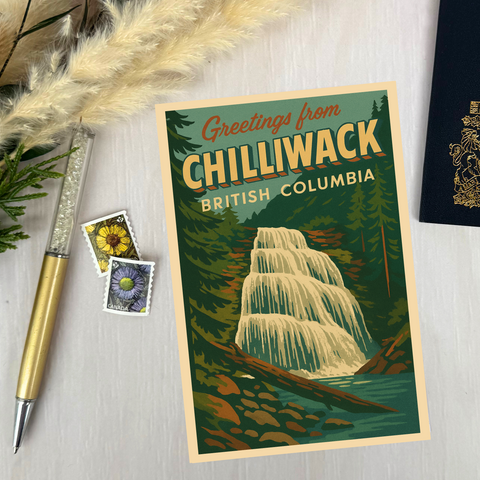 Greetings from Chilliwack - Waterfall | Postcard - The Local Space
