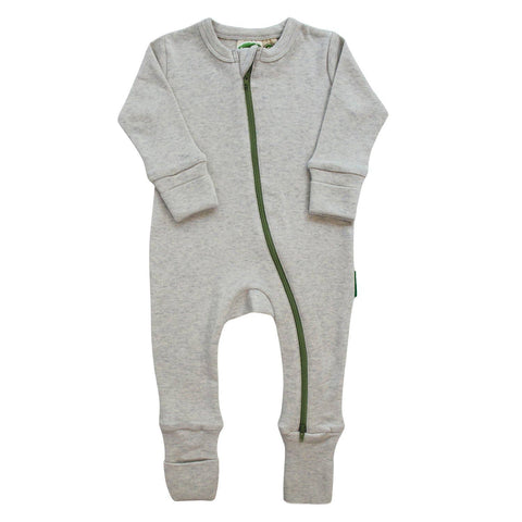 Snuggle Soft Melange '2-Way' Zipper Romper